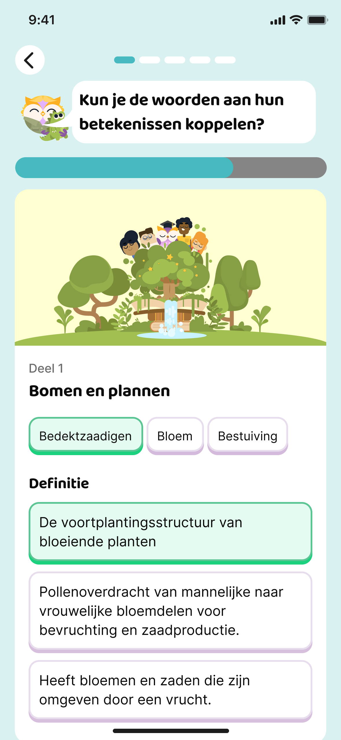 Brainbite gamified product interface
