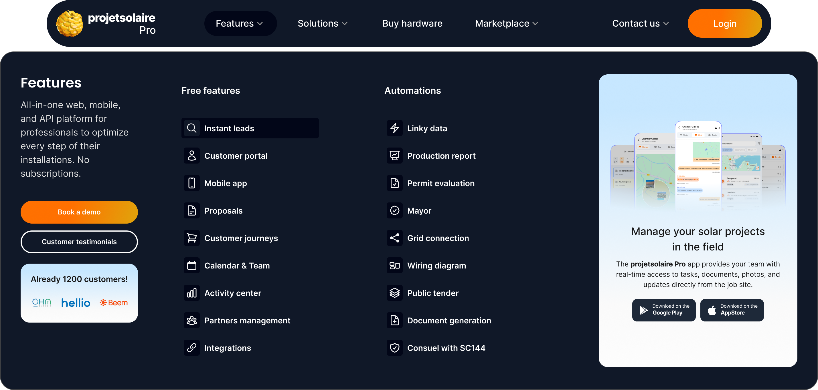 Installers side design visual