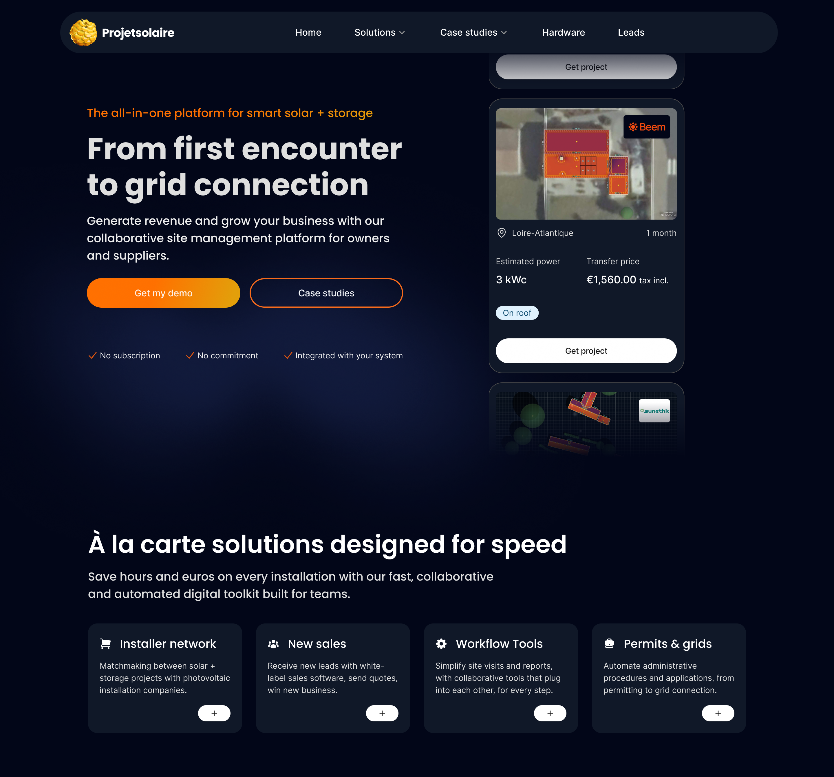 Installers side design visual
