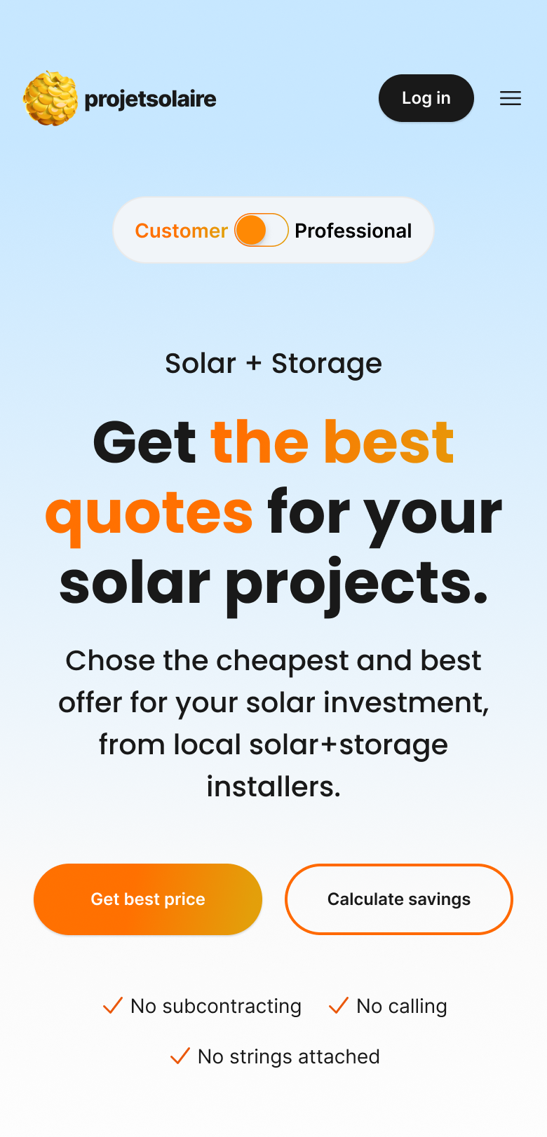 Projetsolaire Lead product designer case study visuals